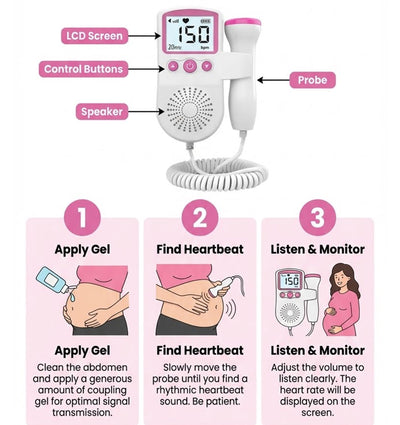 BaBeat™ Fetal Heartbeat Monitor Pro 3.0